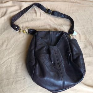 Burgundy/purple leather purse